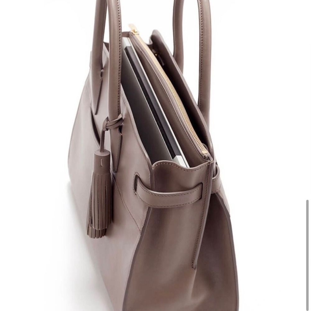 Cuyana Work Satchell in Clay.
